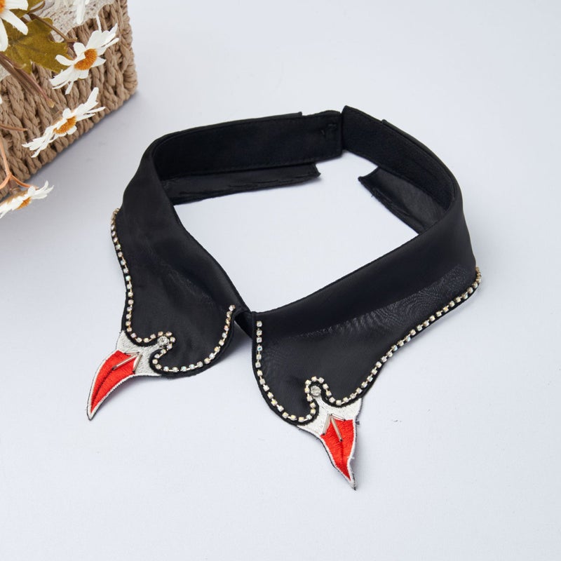 New Diy Creative Swan Point Collar Sweater T-Shirt Accessories Guangzhou Handmade Beaded Features Fake Collar - Image 3