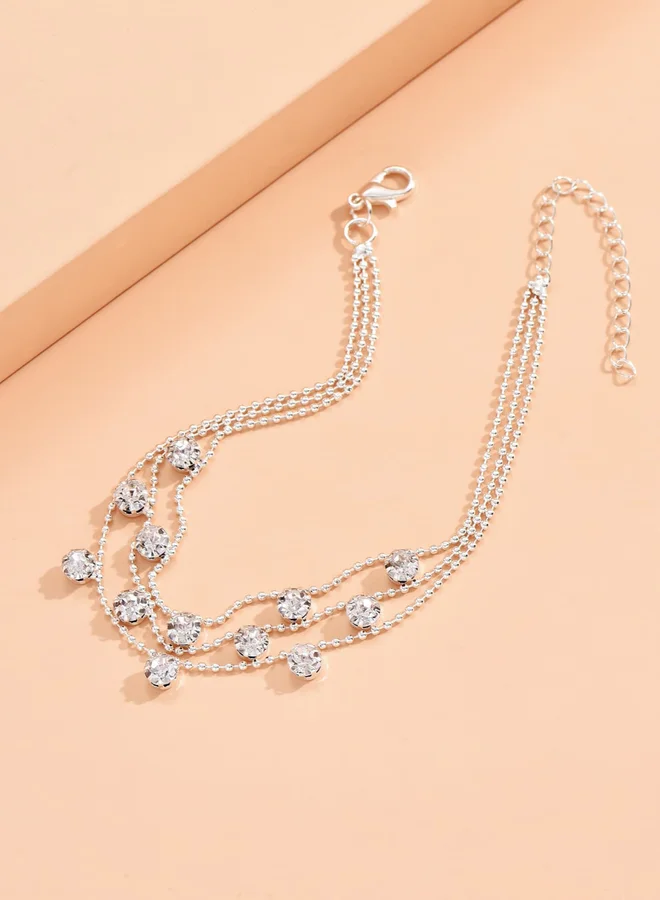 Take Two  Layered Embellished Anklet for Women | Best Price UAE