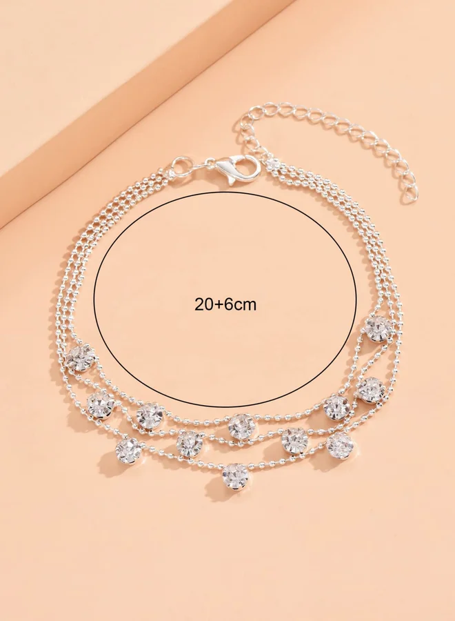 Take Two  Layered Embellished Anklet for Women | Best Price UAE