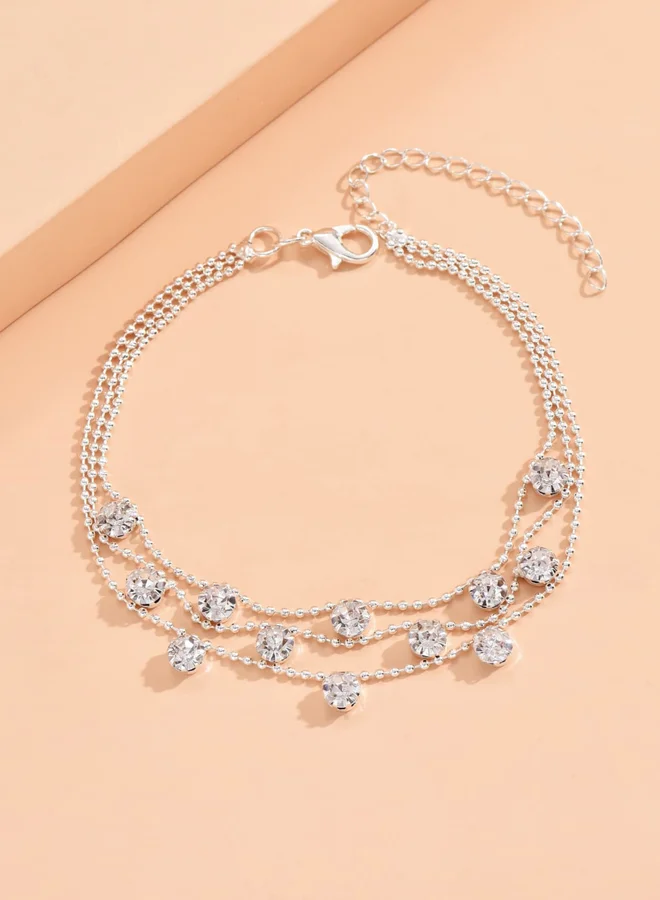 Take Two Layered Embellished Anklet
