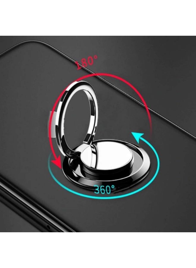 2PCS Magnetic Phone Ring 360 Degree Rotation and 180 Degree Adjustable Finger Ring Kickstand with Polished MetalPhone Grip - Image 4