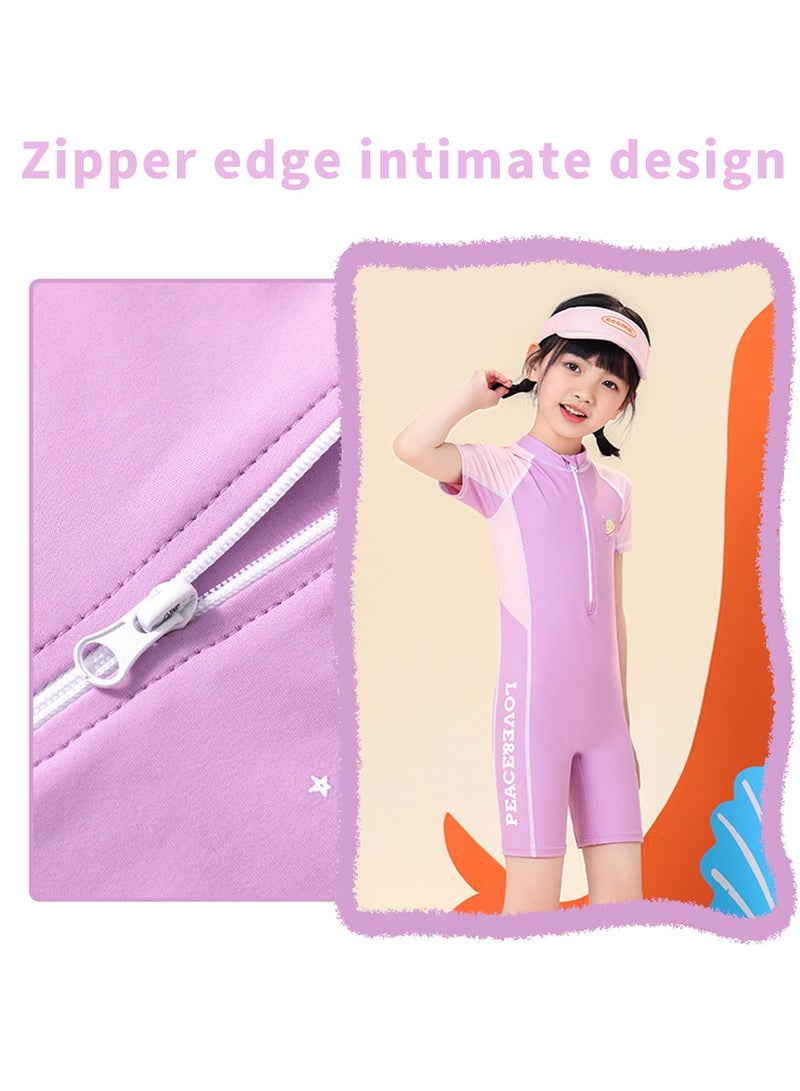Girls One Piece Swimsuit, Kid Swimsuit, Girls Water Sport Swimsuit, UPF 50+ Sun Protection Bathing Suits - Image 4