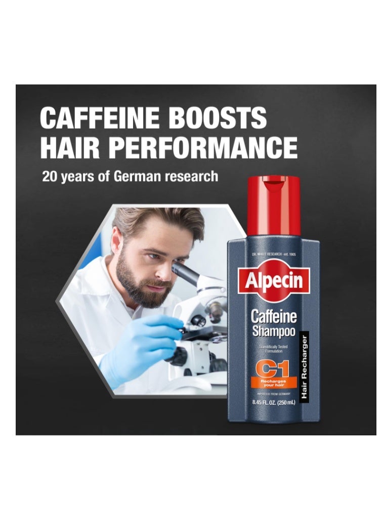 ألبيسين شامبو الكافيين C1 لعلاج تساقط الشعر - 250 مل - Image 3