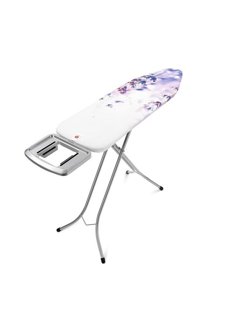 Enmac Black Ironing Board, Heat Resistant Iron Board With Steam Iron Rest, Foldable Ironing Stand. with dork Gray Color structure 110 x 34 cm - Image 1