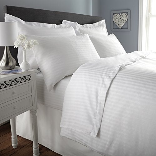 Comfy Cotton 210 TC Double Bedsheet with 2 Pillow Covers King Size White - Image 4