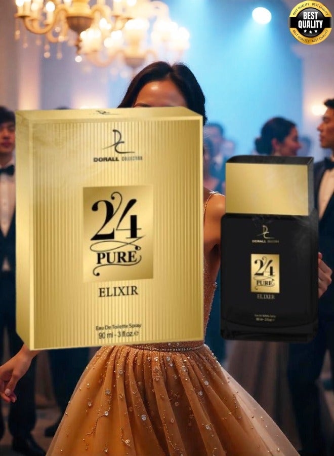 DORALL COLLECTION 11 Pieces 24 Pure Elixir Perfume EDT 90ML - Image 2