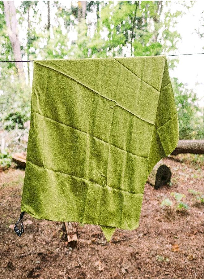 Gear Aid - Aid Quick Dry Microfiber Towel For Travel, Camping And Sports, Od Green, L, 30” X 50” - Image 1