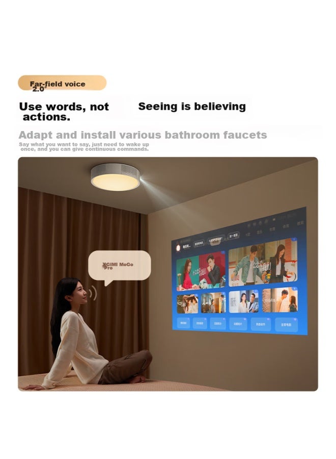 XGIMI Jmgo Sunlight Smart Bedroom Ceiling Light Projector, Home Projector, Three-in Shape, Full Spectrum Eye Protection, Government Subsidy - Image 5