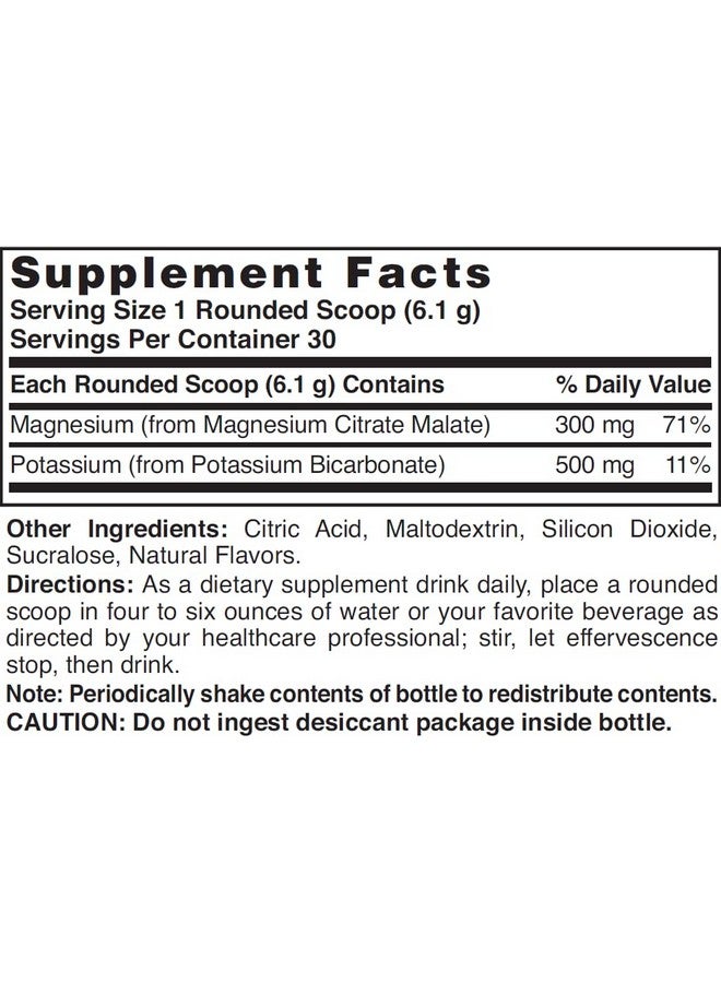 Nature's Blend Magnesium Fizz-Plus Lemon-Lime Flavor 6.4 oz Powder - Image 3