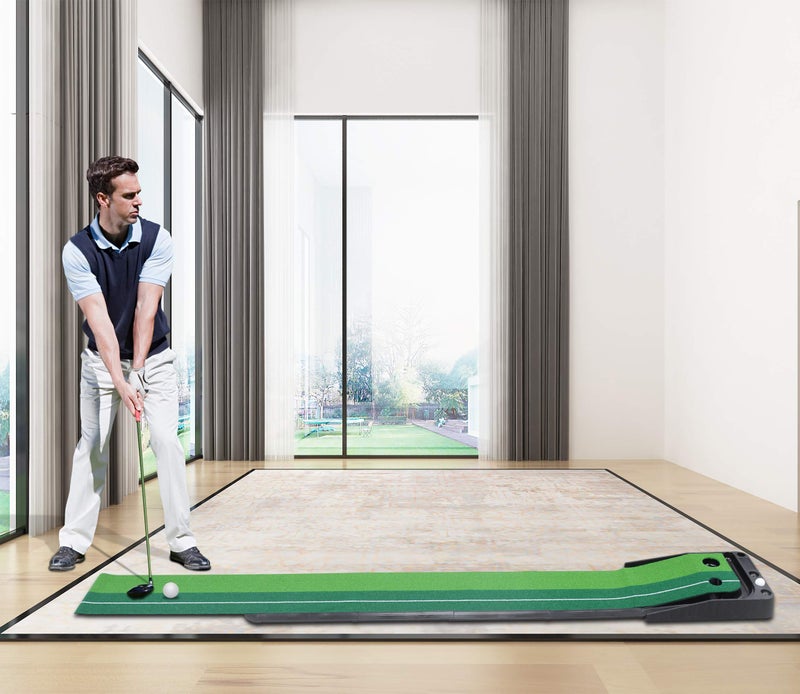 Signstek Indoor Outdoor Golf Auto Return Putting Trainer Mat - Image 2