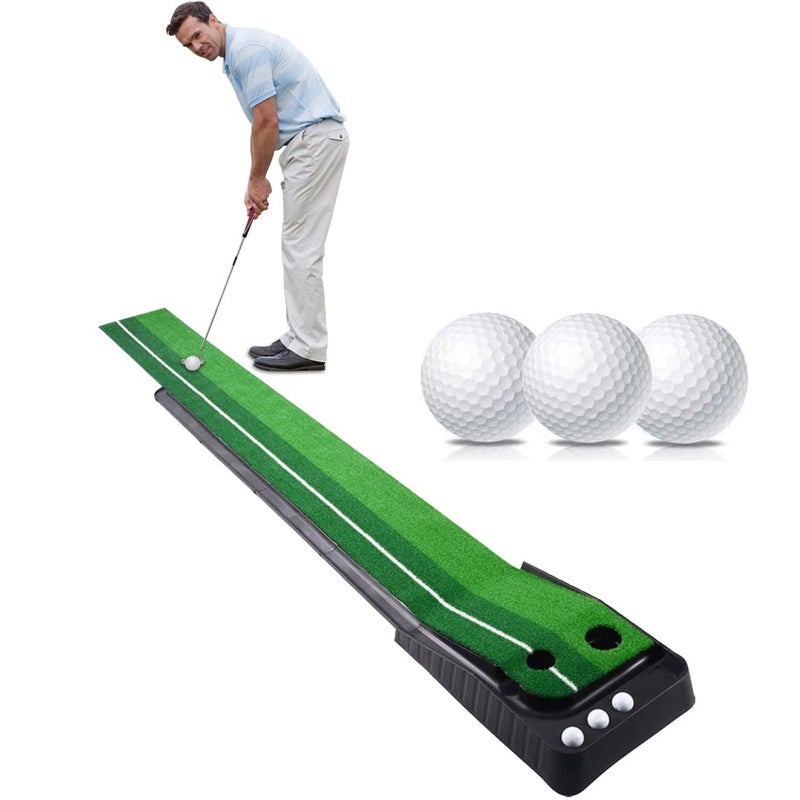 Signstek Indoor Outdoor Golf Auto Return Putting Trainer Mat - Image 1