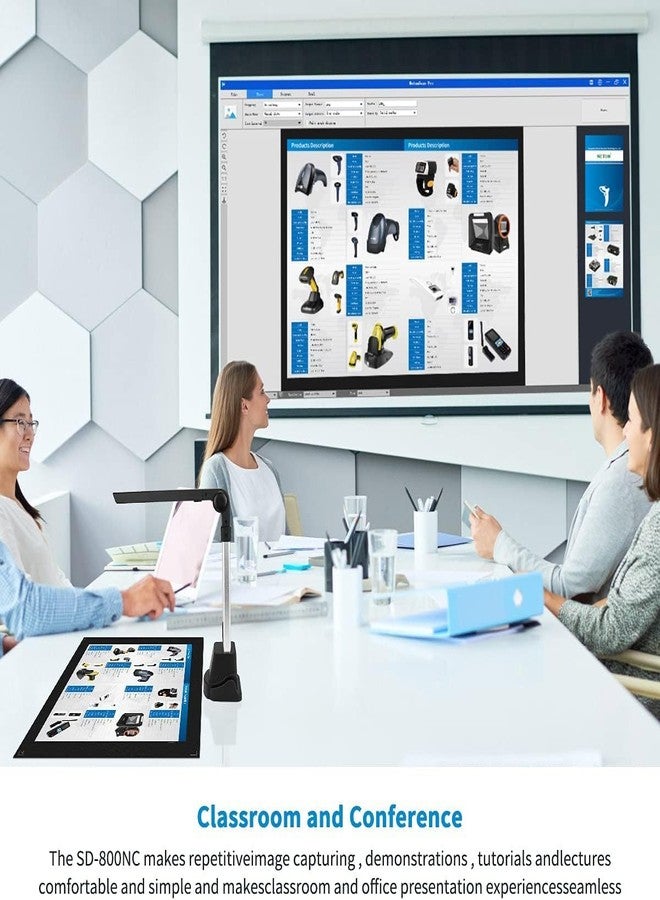 NetumScan Book & Document Camera, Multi-Language OCR and English Article Recognition by AI Technology, Real-time Projection, Video Recording, Foldable & Portable, Capture, Windows/MAC/Linux- NS-800NC - Image 5