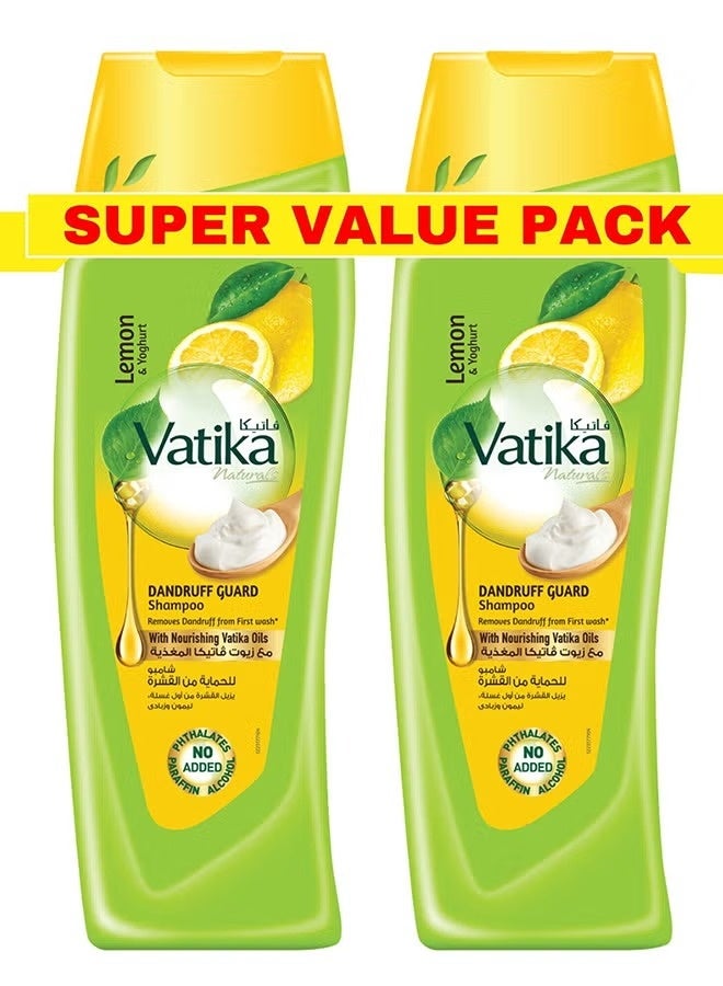 VATIKA Anti-Dandruff Shampoo (2x400ml)| Removes & Prevents Dandruff - Image 1