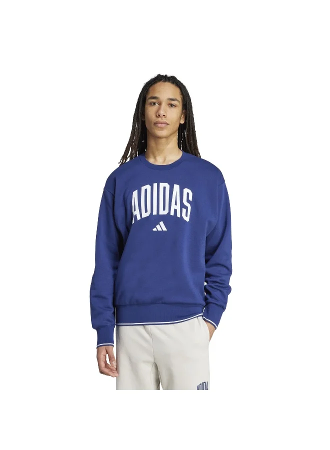 adidas M Collegiate Sw Blue Training Sweatshirts For Men XS