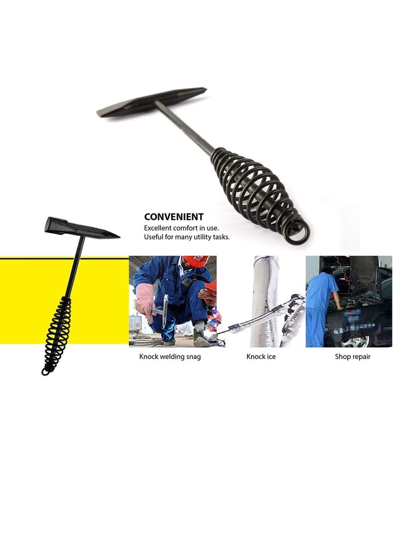 Elysian Elysian Chipping Hammer With Helical Spring Grip Double Chisel Head Tool Welding Tool Cleaning Tool 1 Pc  - Image 5