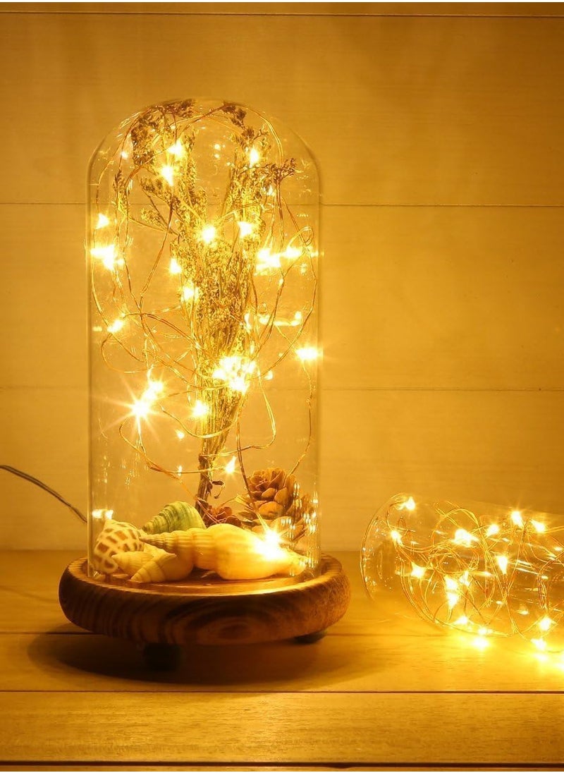 جيهام سلسلة أضواء LED خرافية بطول 10 أقدام/3 متر 30 مصباح LED سلسلة أضواء اليراع ضوء حديقة ضوء خرافي للمنزل وحفلات الزفاف ومهرجانات الديكورات الخفيفة تعمل بالبطارية، ضوء رمضان أبيض دافئ، ضوء زينة رمضان (البطارية غير متضمنة)  - Image 2