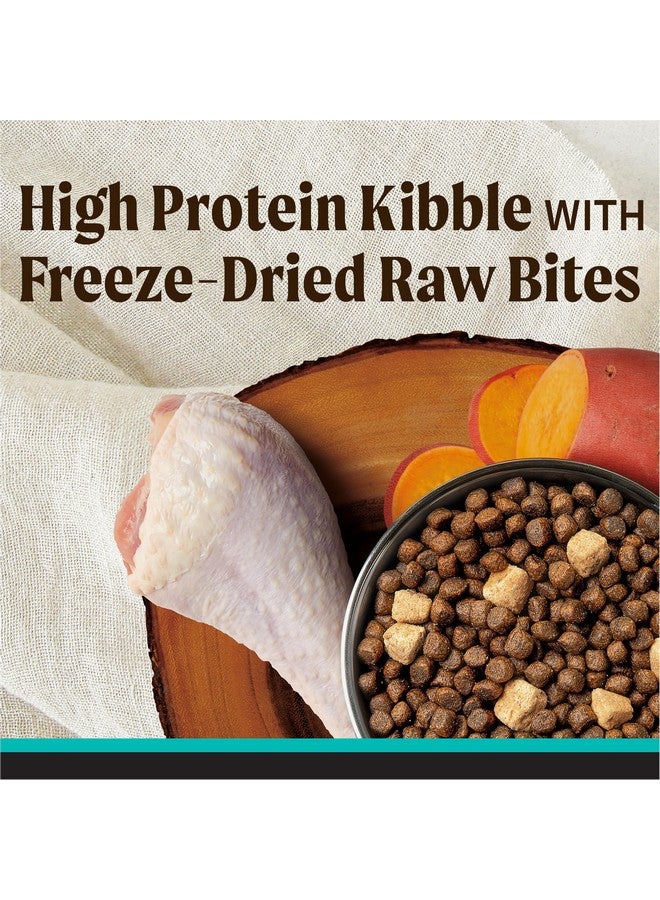 ميريك طعام الكلاب البالغة الجاف الخالي من الحبوب من ميريك باك كانتري، مع قطع نيئة مجففة بالتجميد، وصفة خاصة بالطيور البرية - كيس 4.0 رطل - Image 2