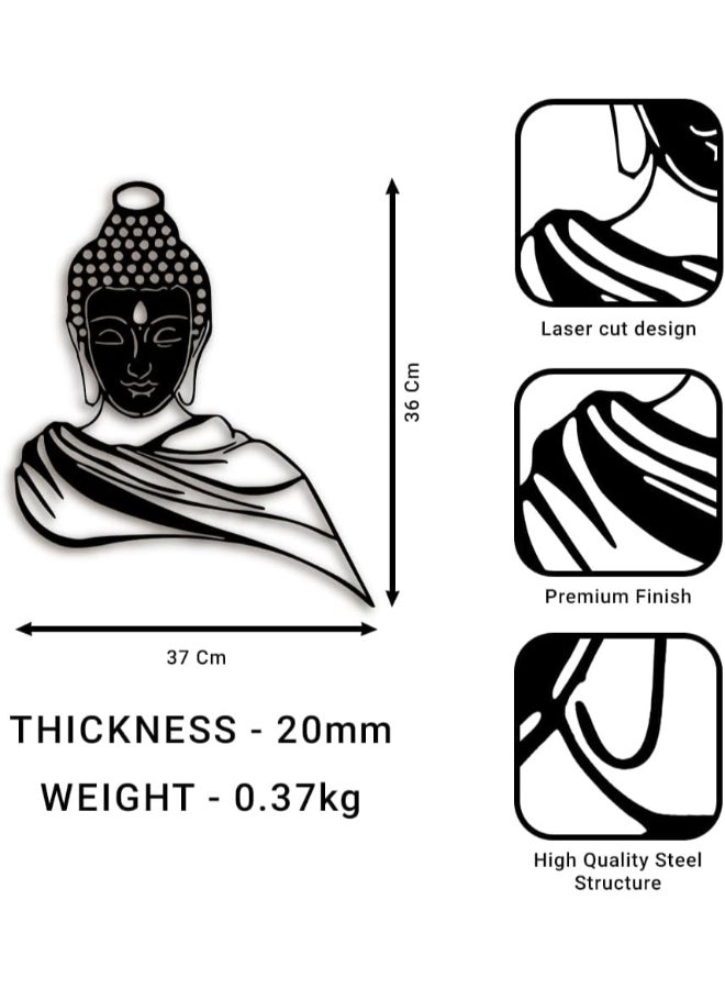 RIGID Buddha Metal Wall Art 1 - Image 2