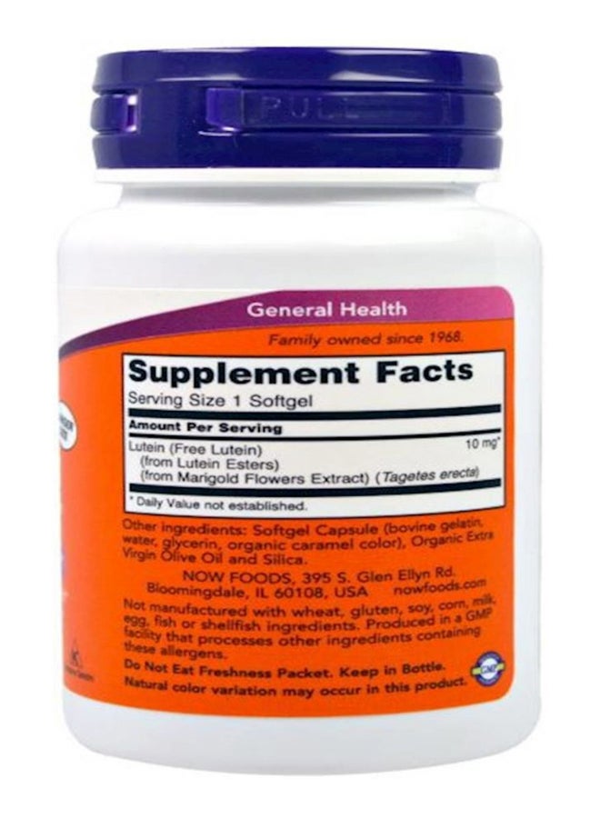 Lutein Supports Eye Health 120 Soft Gels