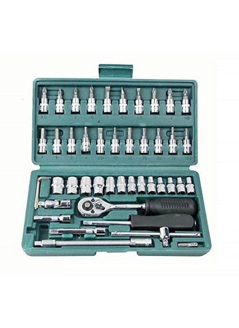 Urbanware Urbanware 46in1 Pcs Kit and Screwdriver and MultiPurpose Combination Tool Case Precision Socket Set Multicolor  - Image 2
