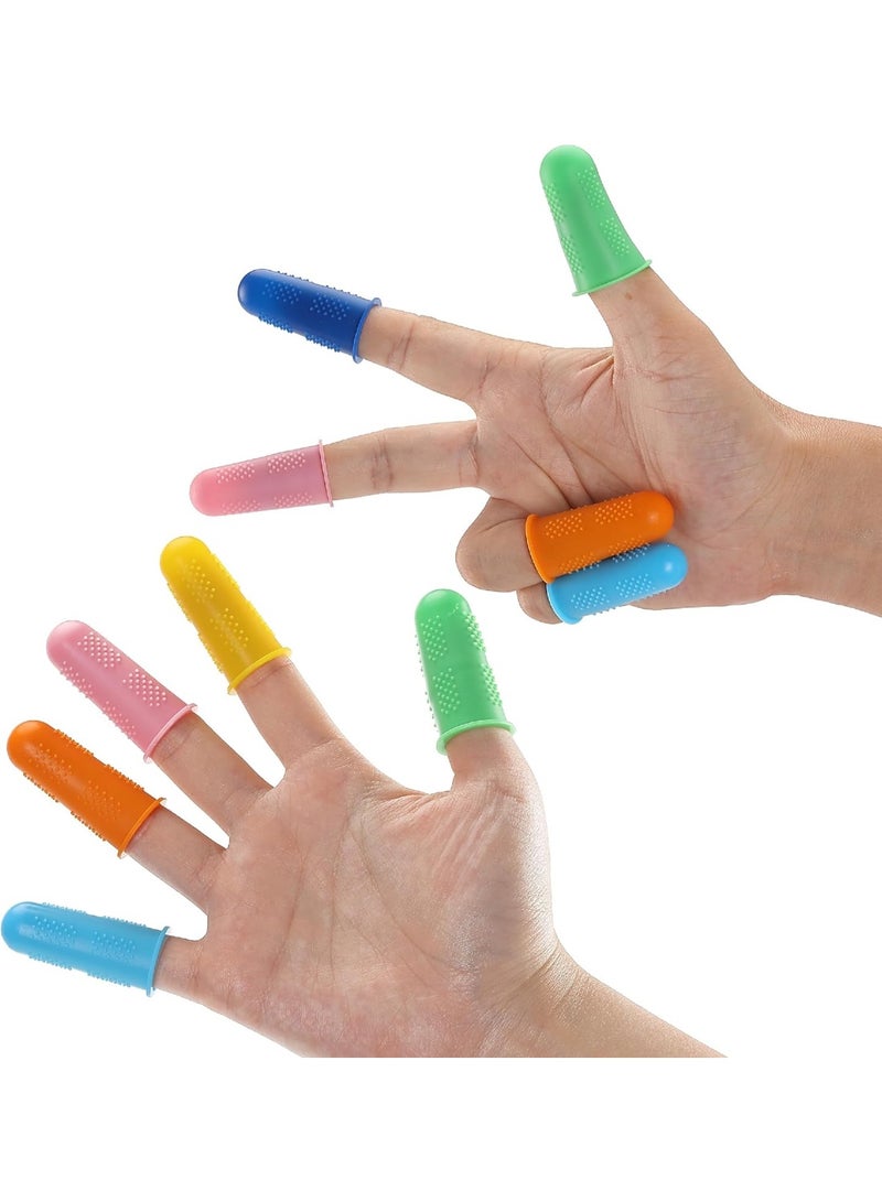 SUNSAR Silicone Hot Glue Gun Finger Caps, 24 Pieces, 4 Colours, 3 Sizes, Finger Guards for Glue, Wax, Resin, Honey, Scrapbooking, Sewing - Image 3