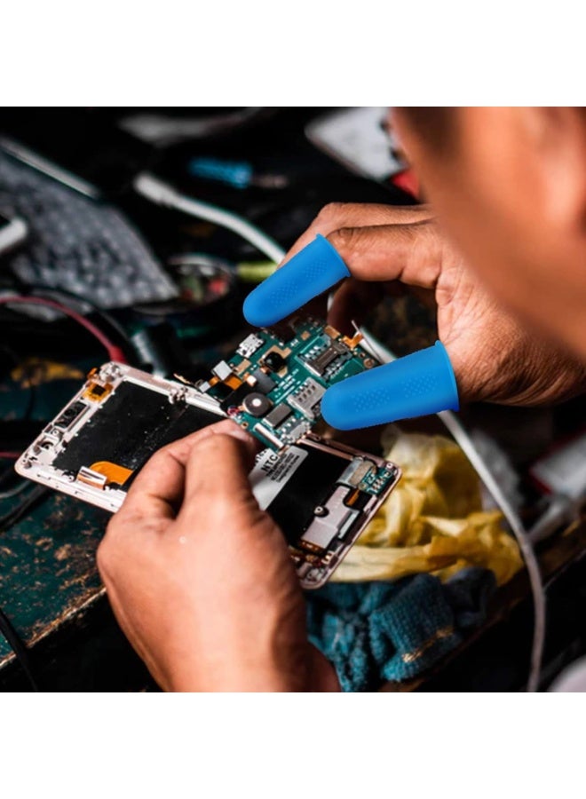 SUNSAR Silicone Hot Glue Gun Finger Caps, 24 Pieces, 4 Colours, 3 Sizes, Finger Guards for Glue, Wax, Resin, Honey, Scrapbooking, Sewing - Image 4