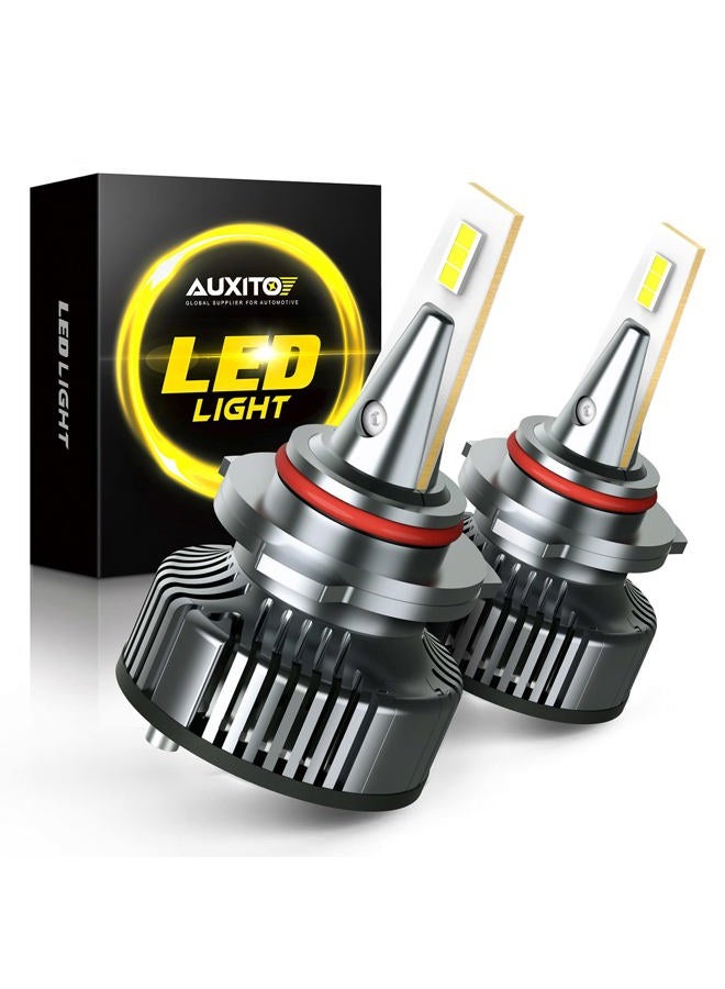 AUXITO 9005 LED Headlight Bulbs Mini Sized CanBus Ready 80W 16,000LM/Pair, AUXITO 9005 (HB3) Headlight LED Bulb Conversion Kit, 6500K Xenon White, Pack of 2 - Image 1