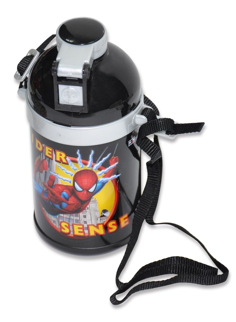 FIS زجاجة ماء سبايدرمان باللونين الأسود والفضي - TGWZSP2S-202 - Image 1