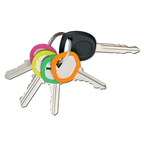 Lucky Line Medium Key Identifiers, Neon, 4 Pack (16706), assorted neon colors - Image 2