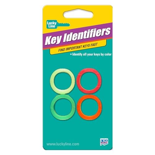 Lucky Line Medium Key Identifiers, Neon, 4 Pack (16706), assorted neon colors - Image 4
