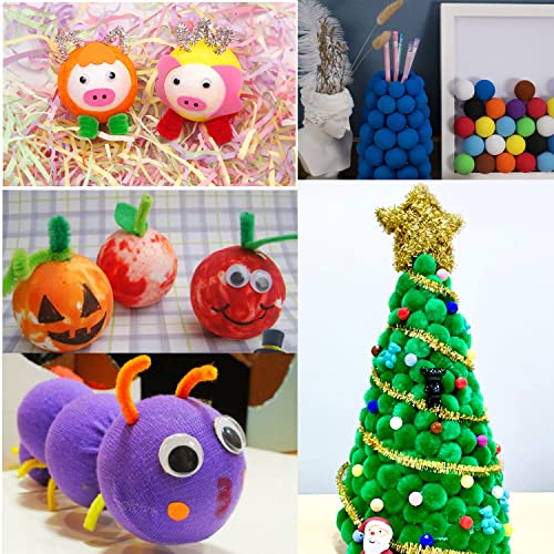 Honbay 100PCS Solid Mini Foam Balls 1 Inch Craft Foam Balls for School Project Ornaments Wedding Decorations Arts and Crafts - Image 3