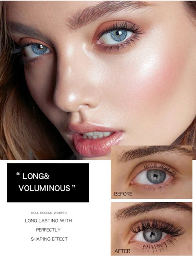 Mascara Waterproof and Non-smudge Thick Black Eyelash Primer