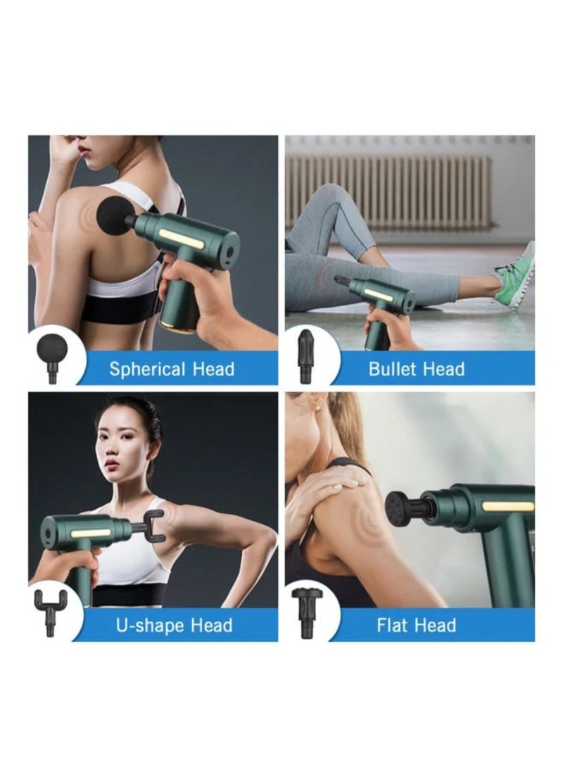 منخفض مسدس تدليك صغير، مسدس تدليك عميق للأنسجة العضلية مع 6 سرعات، جهاز تدليك كهربائي محمول فائق الهدوء، جهاز تدليك للجسم باليد لتخفيف آلام الظهر والرقبة - Image 2