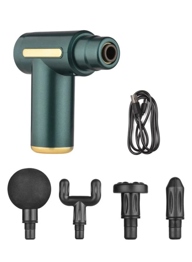 منخفض مسدس تدليك صغير، مسدس تدليك عميق للأنسجة العضلية مع 6 سرعات، جهاز تدليك كهربائي محمول فائق الهدوء، جهاز تدليك للجسم باليد لتخفيف آلام الظهر والرقبة - Image 1