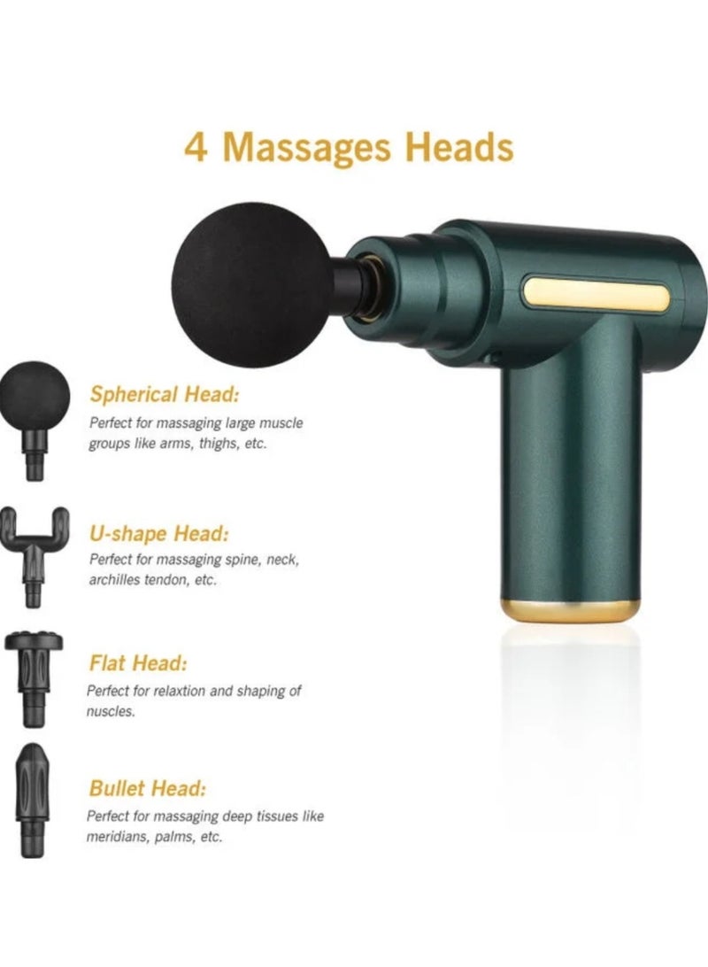 منخفض مسدس تدليك صغير، مسدس تدليك عميق للأنسجة العضلية مع 6 سرعات، جهاز تدليك كهربائي محمول فائق الهدوء، جهاز تدليك للجسم باليد لتخفيف آلام الظهر والرقبة - Image 4