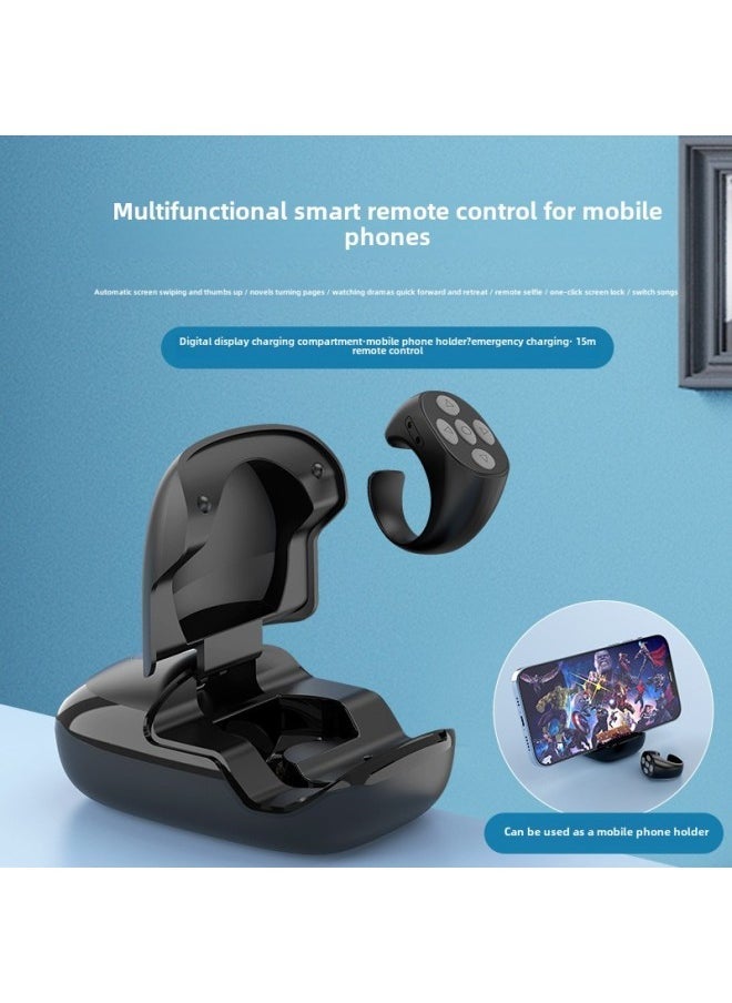 Bluetooth Ring Remote Control Wireless Controller TikTok Kuaishou E-book Ring Remote Control Ring-Color:Skin Color  - Image 1