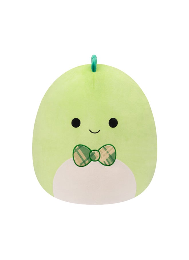 Squishmallows دميه داني جرين الديناصور بأربطة 16 إنش، مرخصة رسمياً من كيليتو، لعبة قماشية ملونة، لعبة ناعمة للأطفال، للبنات والأولاد، لعبة قابلة للغسل ومطاطية بألوان متعددة لجميع الأعمار  - Image 1