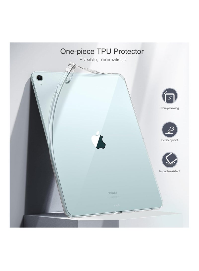 Clear Case for iPad Air 13 Inch M2 2024, iPad Pro 12.9 6th/5th Generation2018/2020 2022/2021 Case, Slim Lightweight Soft TPU Anti-Scratch Back Cover with Shock Resistant Raised Edge, Clear  - Image 2
