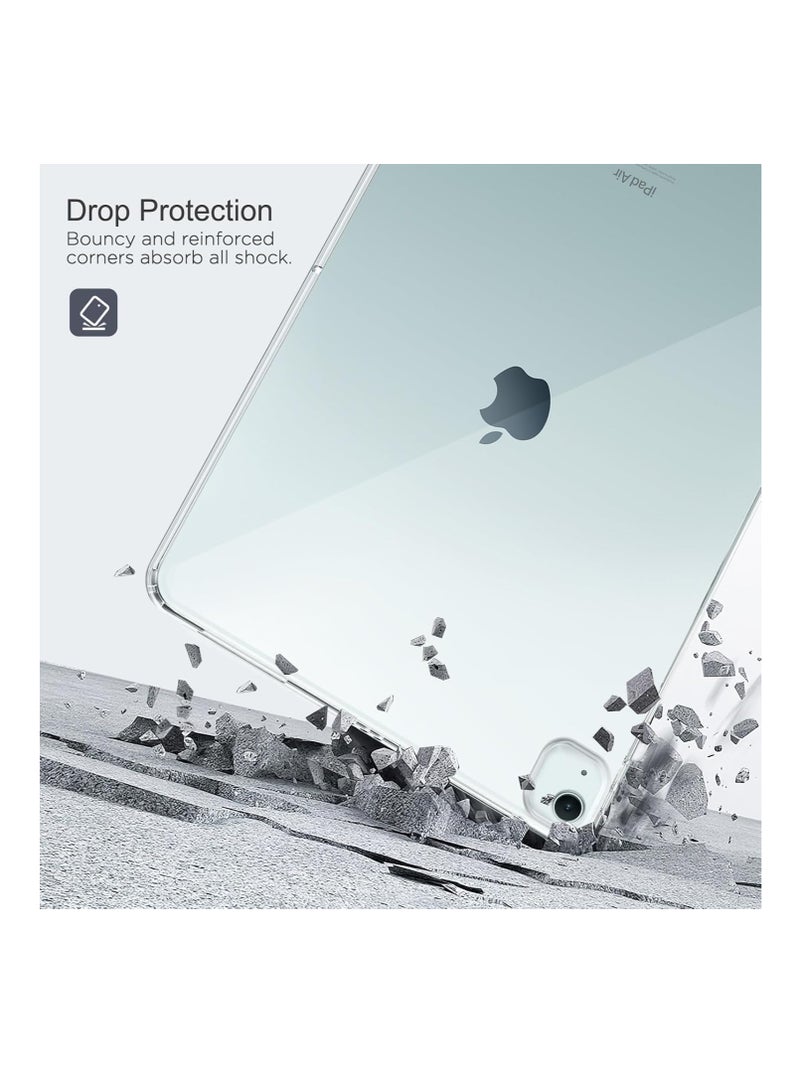Clear Case for iPad Air 13 Inch M2 2024, iPad Pro 12.9 6th/5th Generation2018/2020 2022/2021 Case, Slim Lightweight Soft TPU Anti-Scratch Back Cover with Shock Resistant Raised Edge, Clear  - Image 3