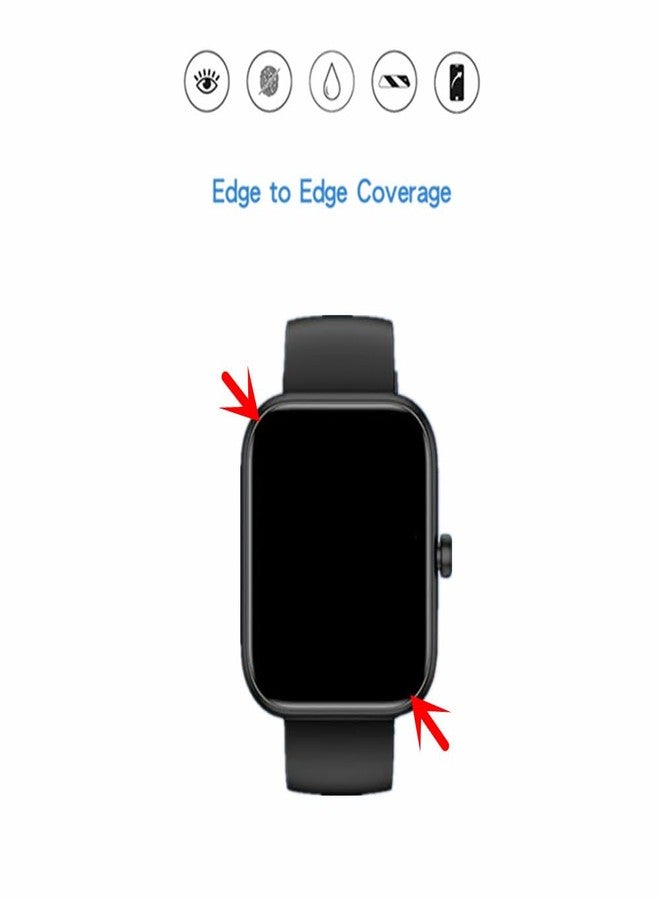 MIHENCE Screen Protector Compatible for Mikego/SENBONO IDW25 Smartwatch, 3D Full Screen Coverage PMMA Protective Film for IDW25 1.83'' Smart Watch (3 PCS) - Image 3