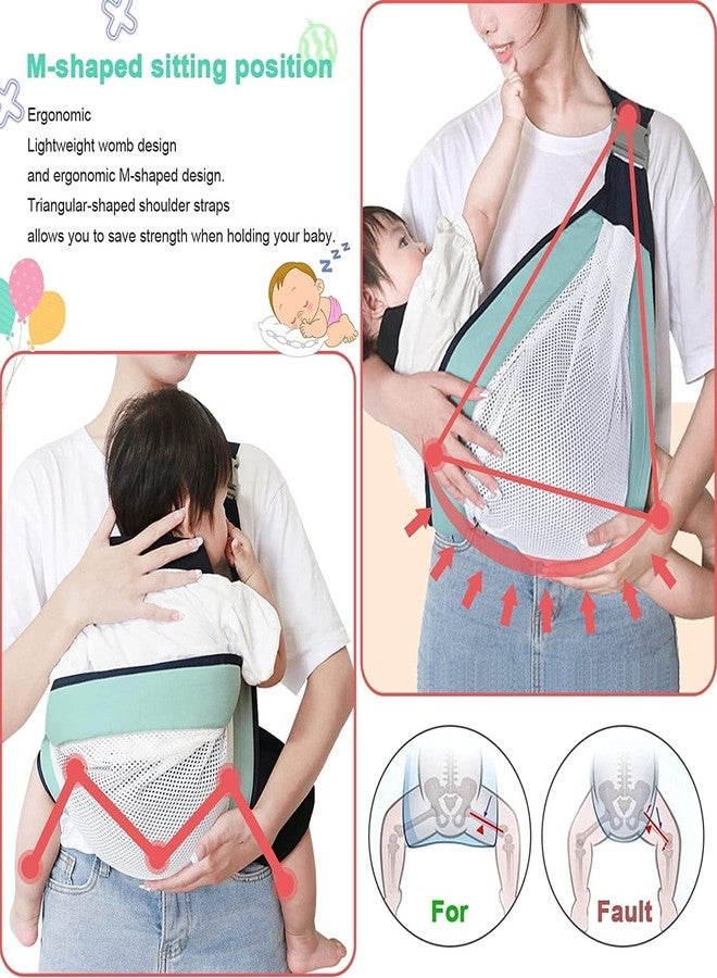 PRITASHA Baby Carrier Newborn to Toddler, Ergonomic 3D Mesh Baby Carrier Bag for 0 to 3 Year Baby, Adjustable Baby Sling Bag, Lightweight Breathable Baby Carrier Wrap with Shoulder Strap (1pcs) - Image 4