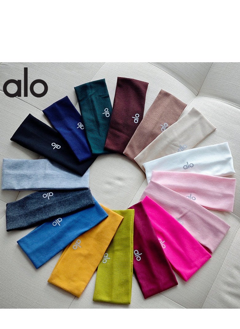 alo Running Hair Bands For Women, Girls' Sport Headbands, Sweat Bands for Sweat-Wicking, Soft Head Bands for Sports, Yoga  - Image 3