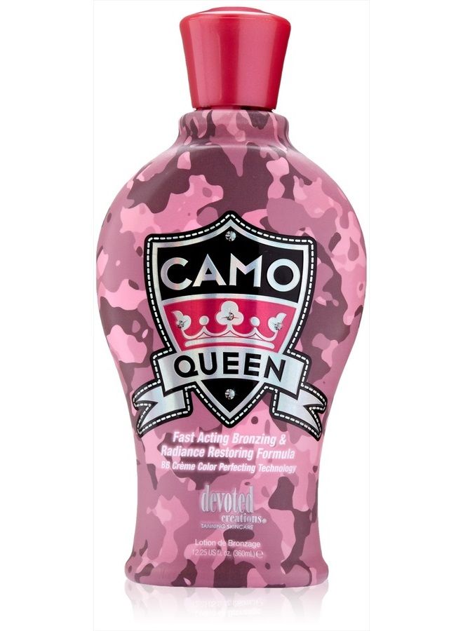 Devoted Creations Camo Queen Bronzing Lotion, 12.25 Fluid Ounce - Image 1