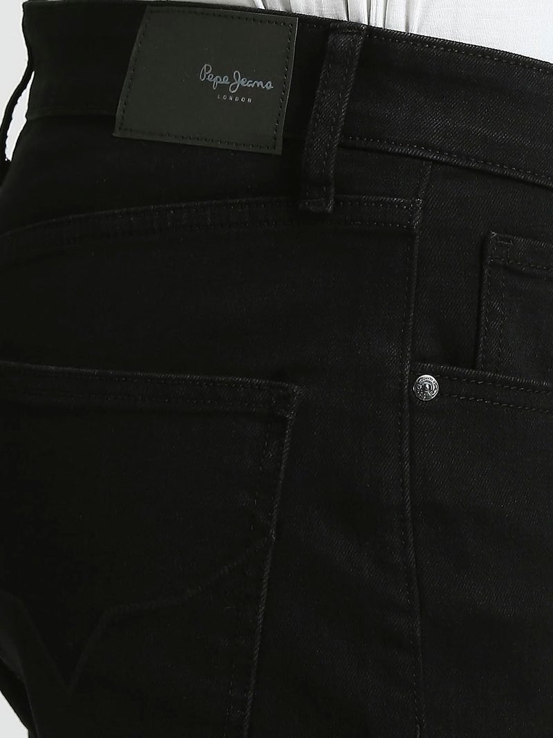 Pepe Jeans Men Mid Rise Regular Jeans (PM207712S913_Jet Black, 36 - Image 4