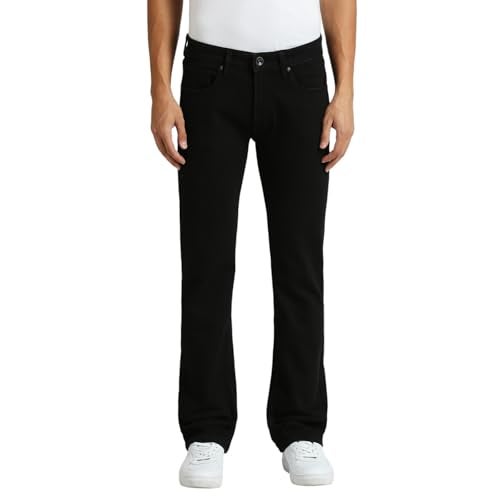 Pepe Jeans Men Mid Rise Regular Jeans (PM207712S913_Jet Black, 36 - Image 1