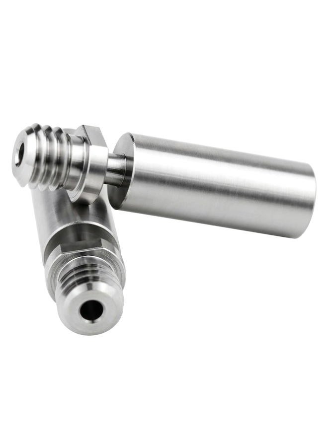 POLISI3D 2pcs All Metal Ender 3 Titanium Heat Break Thermal Barrel Tube Heatbreak Upgrade for Creality 3D Printer CR10,S4 S5, CR10S, Ender3 V2, Ender 3 pro, CS3 Hotend use (Upgrade TC4 All Metal Version) - Image 3
