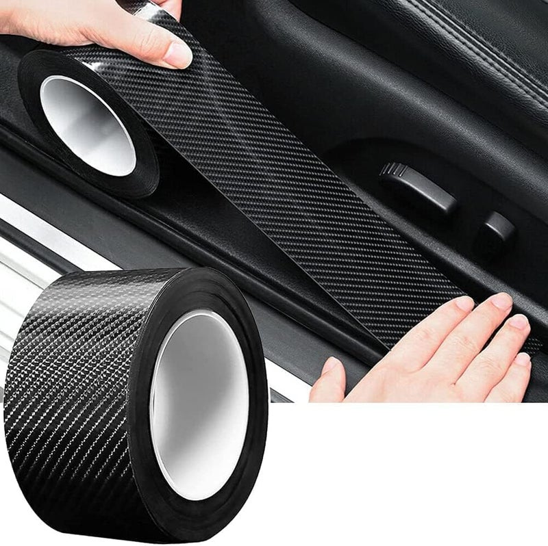 JOICE IMPEX Carbon Fibre High Gloss Anti Scratch Black Carbon Fiber Paint Protection Film Tape Ppf for Car Protection and Decoration - 2 Inches X 5 Meters - Image 1