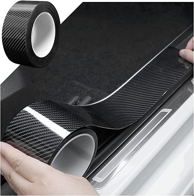 JOICE IMPEX Carbon Fibre High Gloss Anti Scratch Black Carbon Fiber Paint Protection Film Tape Ppf for Car Protection and Decoration - 2 Inches X 5 Meters - Image 2