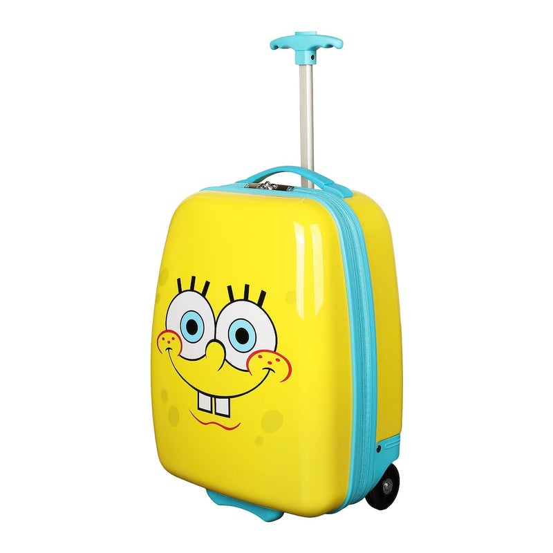 Bioworld Spongebob Squarepants Face 16.5" Youth 2-Wheel Luggage - Image 1