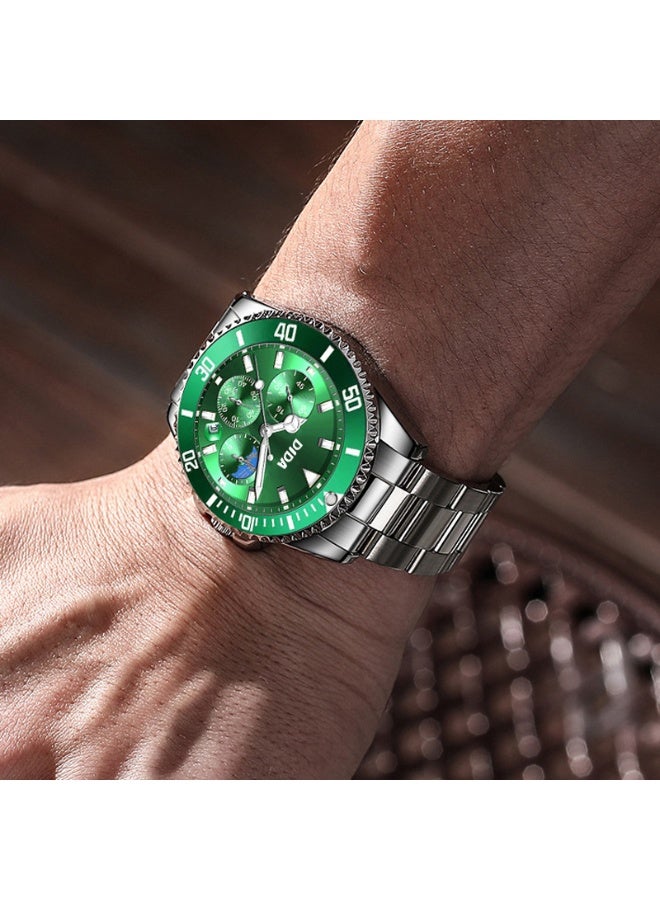 DIDA Men's Stainless Steel Waterproof Watch S077 Green - Image 3